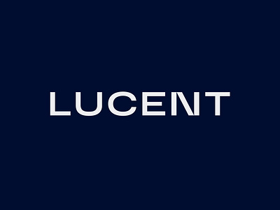 LUCENT logo branding finance hightech identity lettermark logo wordmark