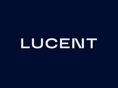 LUCENT logo branding finance hightech identity lettermark logo wordmark