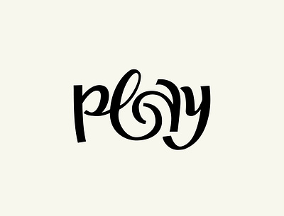 Play custom lettering lettering lettermark play