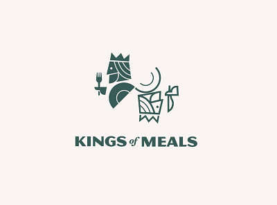 KINGS of MEALS branding identity king kings logo logotype