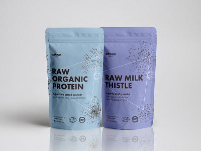 Packaging branding packaging pouch superfood