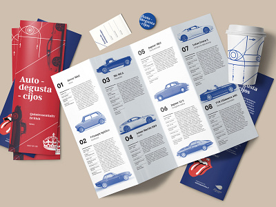 Brochure "Autodegustacija" brochure cars identity print vintage car