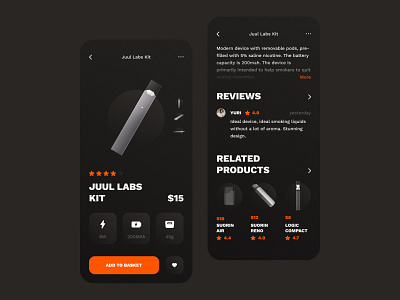 Juul Labs — Mobile App app clean color concept minimalist mobile mobile app ui ux