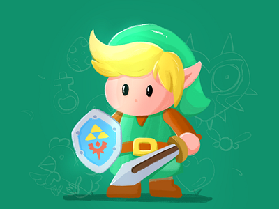 Links Awakening daily illustration