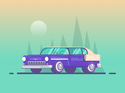Old car illustration