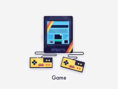 Game color game gamehandle icon illustration nitendo sketch sticker