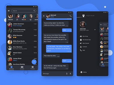 messenger app concept design