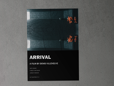 Arrival - Movie poster design film graphic design poster