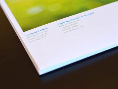 EdeniQ Folder : Closeup Back back edeniq folder green typography