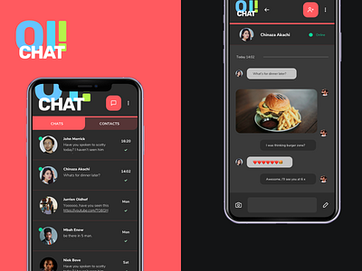 DAILYUI 013 - Oi! Chat Messaging app color colour concept dailyui design ios ui ui design uiux ux