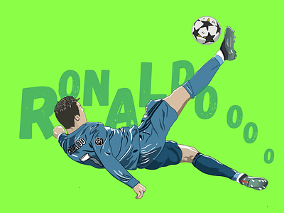 Simply the Best champions league football illustration ronaldo vector