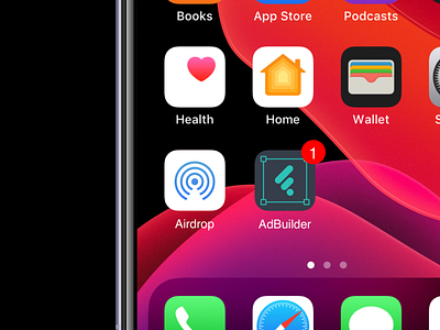 Daily UI 005 - App Icon - Fluid Ads AdBuilder branding colour comcept dailyui icon ios ios app ui ui design