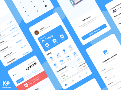 KerenWallet - E-wallet Mobile App app app design clean clean ui design e wallet finance illustration logo mobile mobile app mobile apps money ui uidesign uiux ux