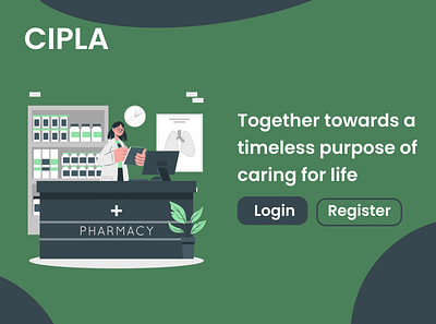 Cipla Main page design ui website