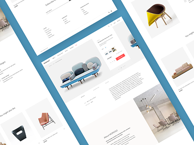 Ecommerce Store Product Page brand design e commerce furniture landing layout magento magento 2 product product card product detail product page slider store stores template ui ux website