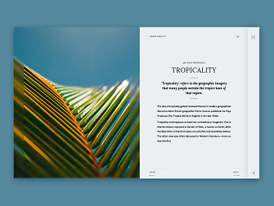Tropicality Text Page text page typography ui web webpage