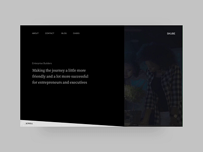 Skube Website Concept animation banner branding consulting enterprise homepage hover illustrations interaction landing marketing motion productdesign timeline ui ux video web website