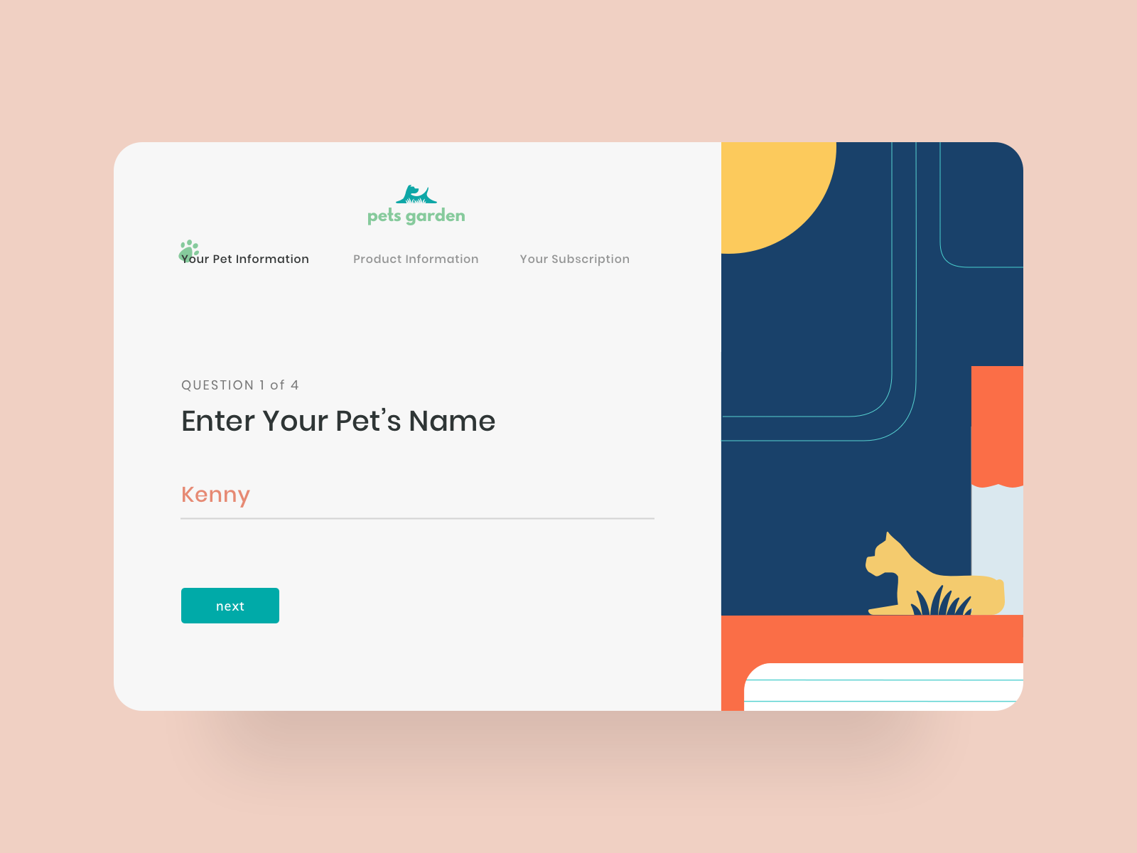 Website for lovely animals by Maria Filatova for Netrix on Dribbble