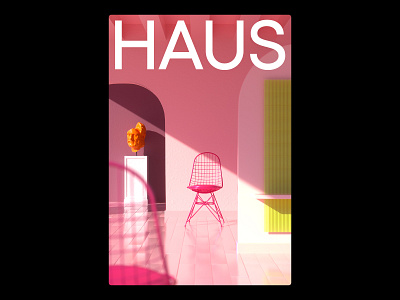 HAUS 3d blender blender3d cover cover design design editorial interior magazine octane