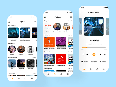 Music Player Application app app development app design appdesign mobileappdesign branding design graphic design illustration logo motion graphics ui ux