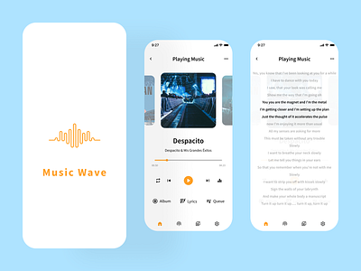 Music Player Application app app development app design appdesign mobileappdesign design graphic design illustration ui ux