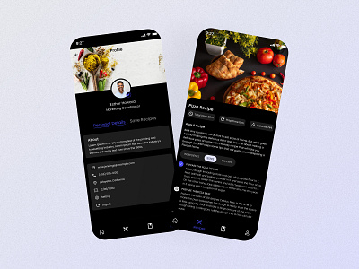 Food Recipe Application app app development app design appdesign mobileappdesign application development design graphic design illustration ui ux