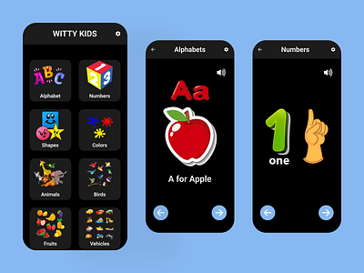 Witty Kids: Kids Education App app app development app design appdesign mobileappdesign appdevelopement branding design graphic design illustration logo mobileapp mobileappdesign mobileapplication ui ux