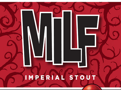 Mbc Milf Label01 beer brewery craft beer packaging typography