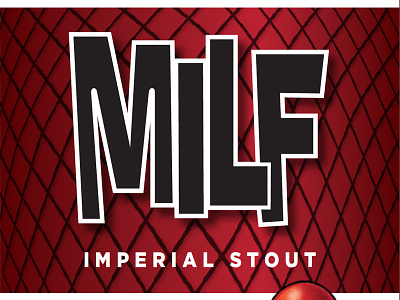 Mbc Milf Label02 beer brewery craft beer packaging typography