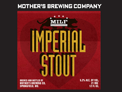 Mbc Milf Label03 beer brewery craft beer packaging typography