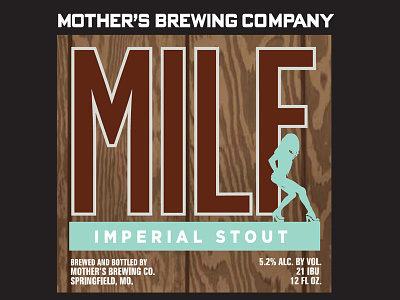 Mbc Milf Label04 beer brewery craft beer packaging typography