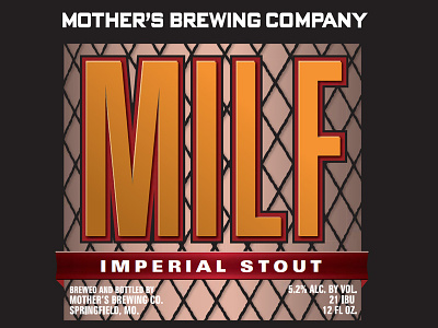 Mbc Milf Label06 beer brewery craft beer packaging typography