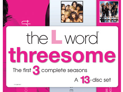 3 Seasons Of The L Word packaging showtime typography
