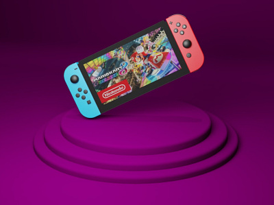 Nintendo switch 3d branding design graphic design illustration
