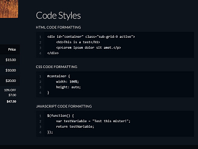 Bandzest - Code formatting bandzest code color contrast flat formatting highlighter kit syntax ui