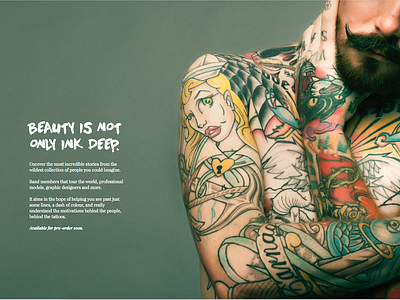 Layout test alternative book cover ink tattoo tattoos typography