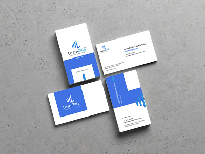 Business Card LearnZilla branding business card design businesscard connect contact creativity design designer graphic design minimal modern typography ui ux visiting card