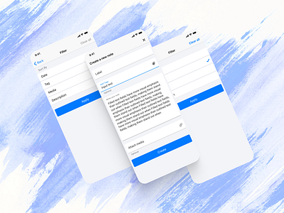Notes App abstract app branding colors theory design filters reminder reminder application reminders sticky notes tags todo todo app typography ui ux