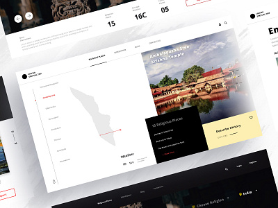 Unified Spiritual Trip Website design explore guide hotel booking ratings religious website responsive review tourist app travel travel website trip trip planner ui uidesign user friendly ux uxdesign vacation website