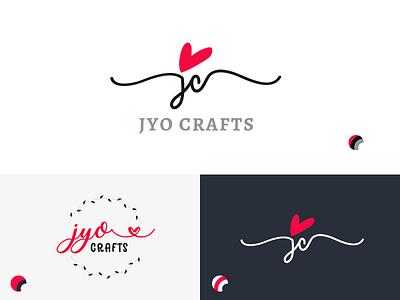 Jyo Crafts | Logo concept for craft store crafts design hand crafted logo typography vector