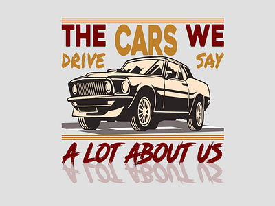 Car T-Shirt Design design graphic design illustration t shirt typography vector