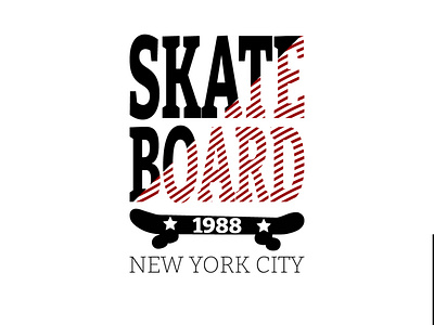 Skateboard T-Shirt Design design graphic design illustration t shirt typography vector