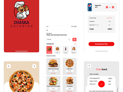 Food Application Design app app ui design food app ui food app ui design inspiration typography ui ui design uiux ux