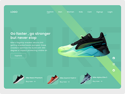 Shoes Store Hero Section Design app app design app ui app ui design design hero section landing page ui ui design uiux ux uxui