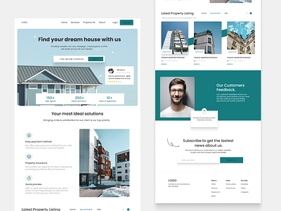 Real Estate Landing Page app app ui app ui design design ui ui design uiux