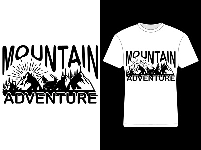 Mountain t-shirt design design graphic design mountain t shirt design shirt t shirt t shirt design vector