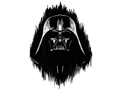 Darth Vader darth vader illustration marker star wars