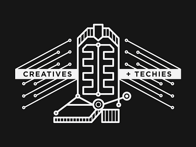 Bootstrap boot circuit computer cowboy illustration monoweight texas vector