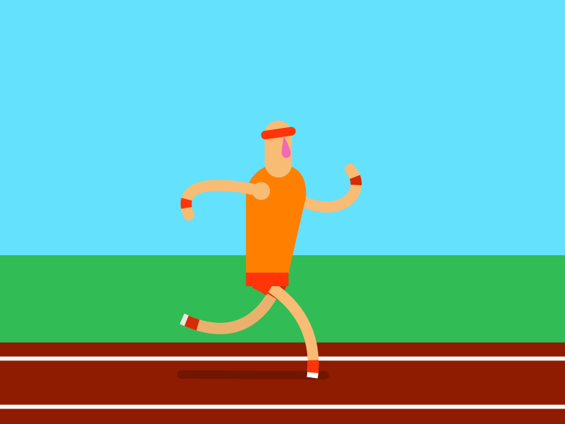 Runner Walk Cycle after effects animation character gif loop motion walk cycle