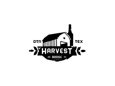 Harvest House bar barn beer branding farm logo texas